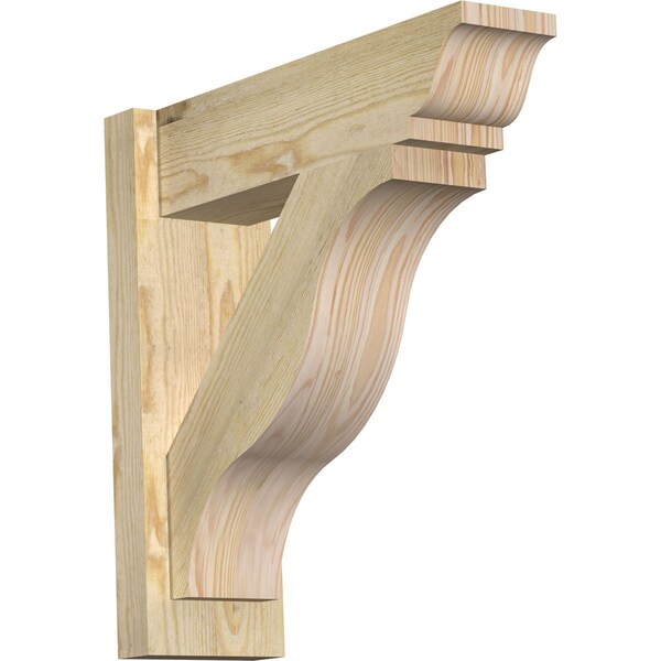 Ekena Millwork Funston Rough Sawn Traditional Outlooker, Douglas Fir, 6"W x 20"D x 20"H OUT06X20X20FST01RDF - main